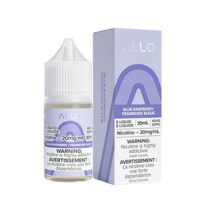 ALLO Salt E-Liquid 30ml bottle 20mg nicotine strength flavour Blue Raspberry