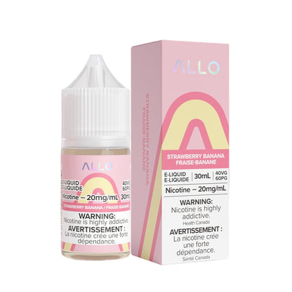 ALLO Salt E-Liquid 30ml bottle 20mg nicotine strength flavour Strawberry Banana