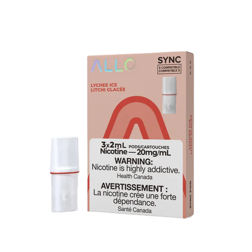 ALLO Sync vape Pods package 3-pack Lychee Ice