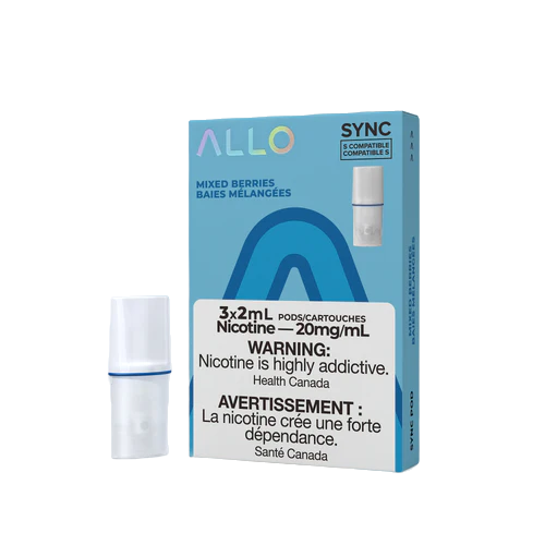 ALLO Sync vape Pods package 3-pack Mixed Berries