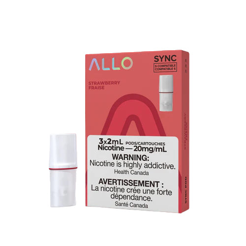 ALLO Sync vape Pods package 3-pack  Strawberry