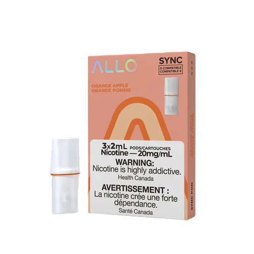 ALLO Sync vape Pods package 3-pack Orange Apple