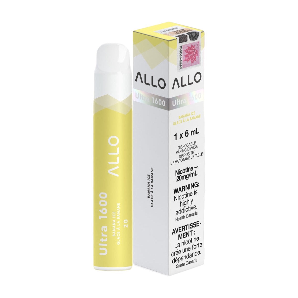 ALLO Ultra 1600 Disposable Vape - Banana Ice