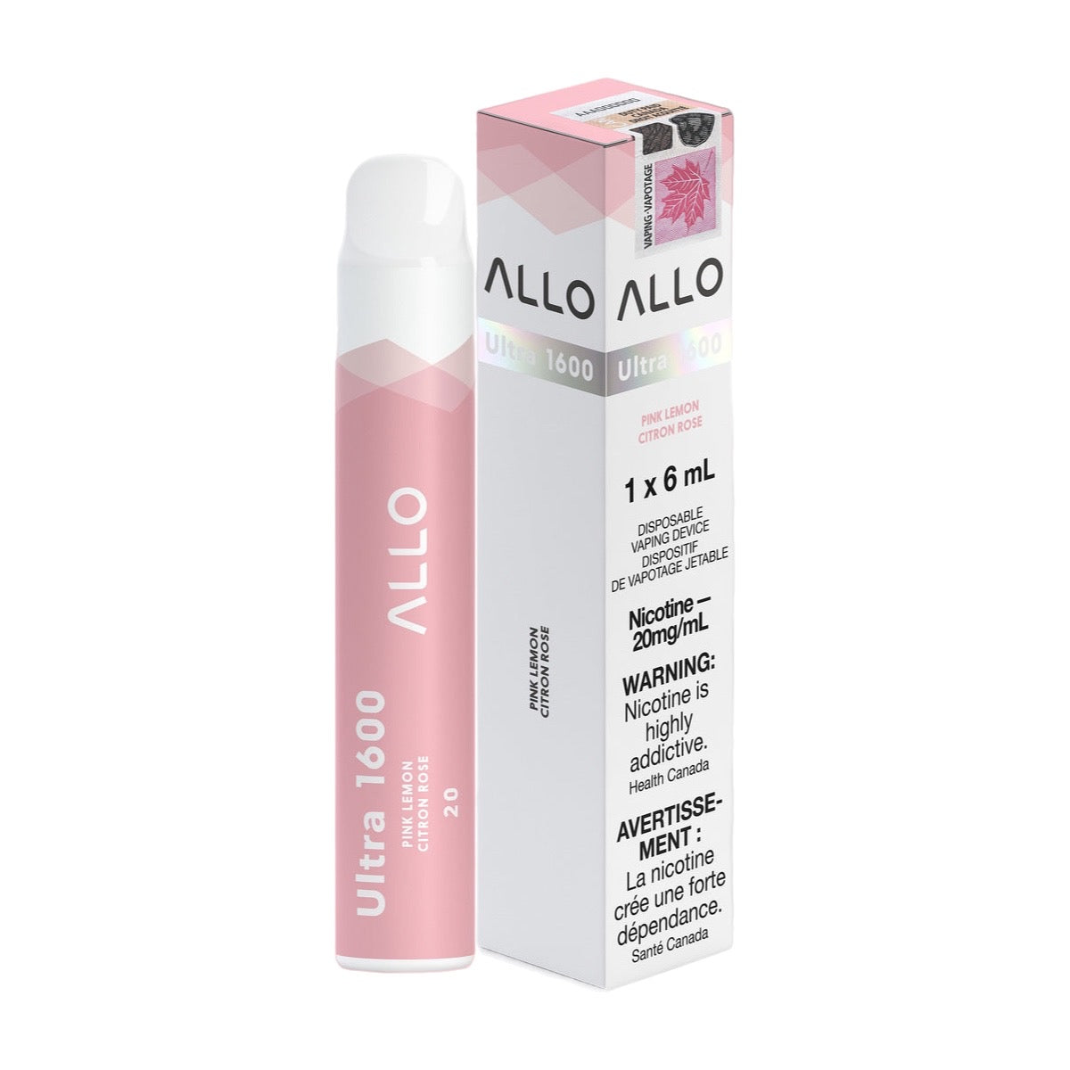 ALLO Ultra 1600 Disposable Vape - Pink Lemon