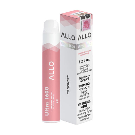 ALLO Ultra 1600 Disposable Vape - Strawberry Banana