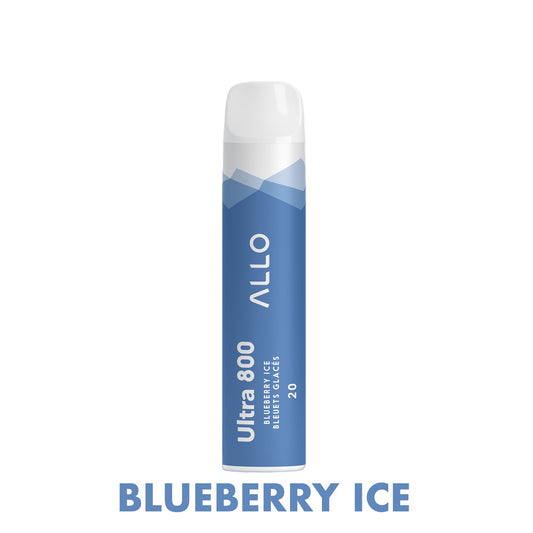 ALLO Ultra 800 Disposable Vape Canada 20mg Flavour BLUEBERRY ICE