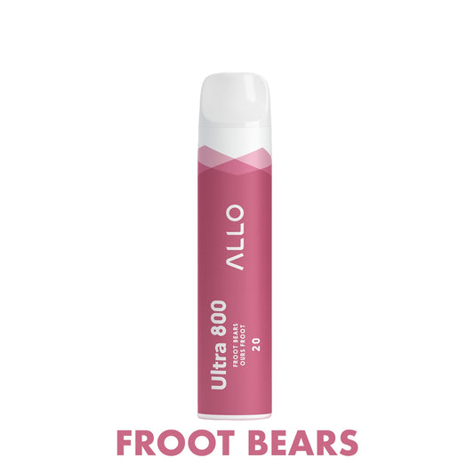 ALLO Ultra 800 Disposable Vape Canada 20mg Flavour FROOT BEARS 