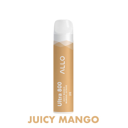 ALLO Ultra 800 Disposable Vape Canada 20mg Flavour JUICY MANGO