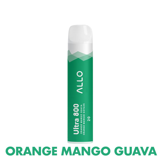 ALLO Ultra 800 Disposable Vape Canada 20mg Flavour ORANGE MANGO GUAVA