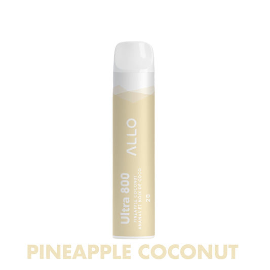 ALLO Ultra 800 Disposable Vape Canada 20mg Flavour PINEAPPLE COCONUT