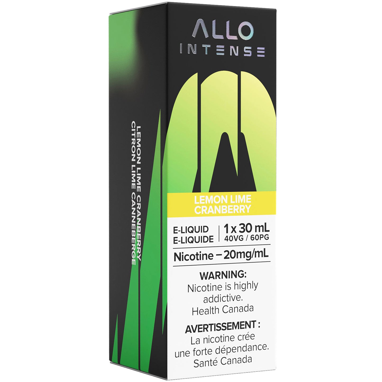 Allo Intense E-Liquid 30mL Lemon Lime Cranberry