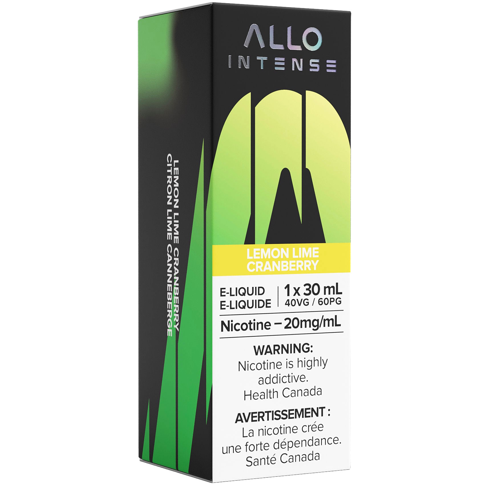 Allo Intense E-Liquid 30mL Lemon Lime Cranberry
