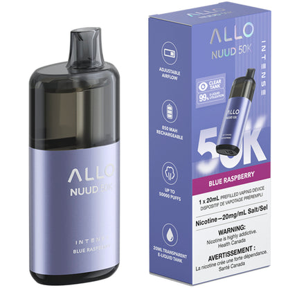 Allo Nuud 50K Disposable Vape Blue Raspberry