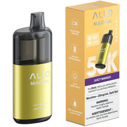 Allo Nuud 50K Disposable Vape Juicy Mango