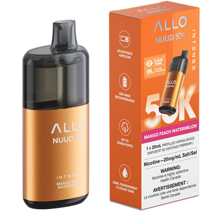Allo Nuud 50K Disposable Vape Mango Peach Watermelon
