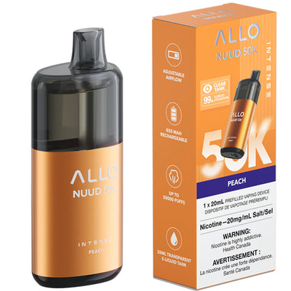 Allo Nuud 50K Disposable Vape Peach
