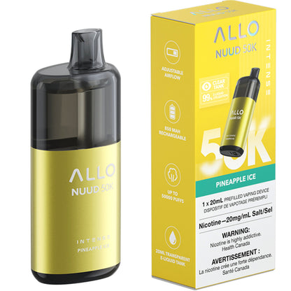 Allo Nuud 50K Disposable Vape Pineapple Ice