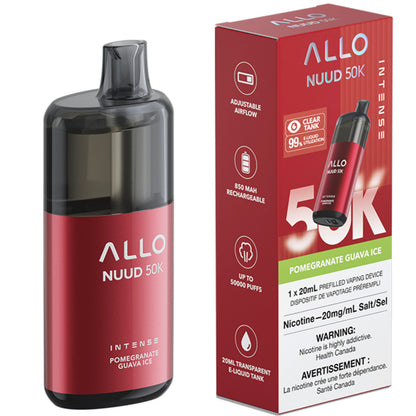 Allo Nuud 50K Disposable Vape Pomegranate Guava Ice