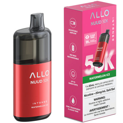 Allo Nuud 50K Disposable Vape Watermelon Ice
