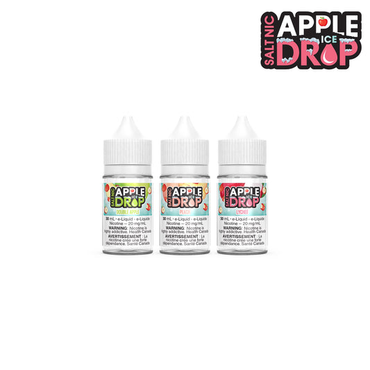 3 bottles of Apple Drop Ice Salt Nic Ejuice 30ml with 20mg nicotine