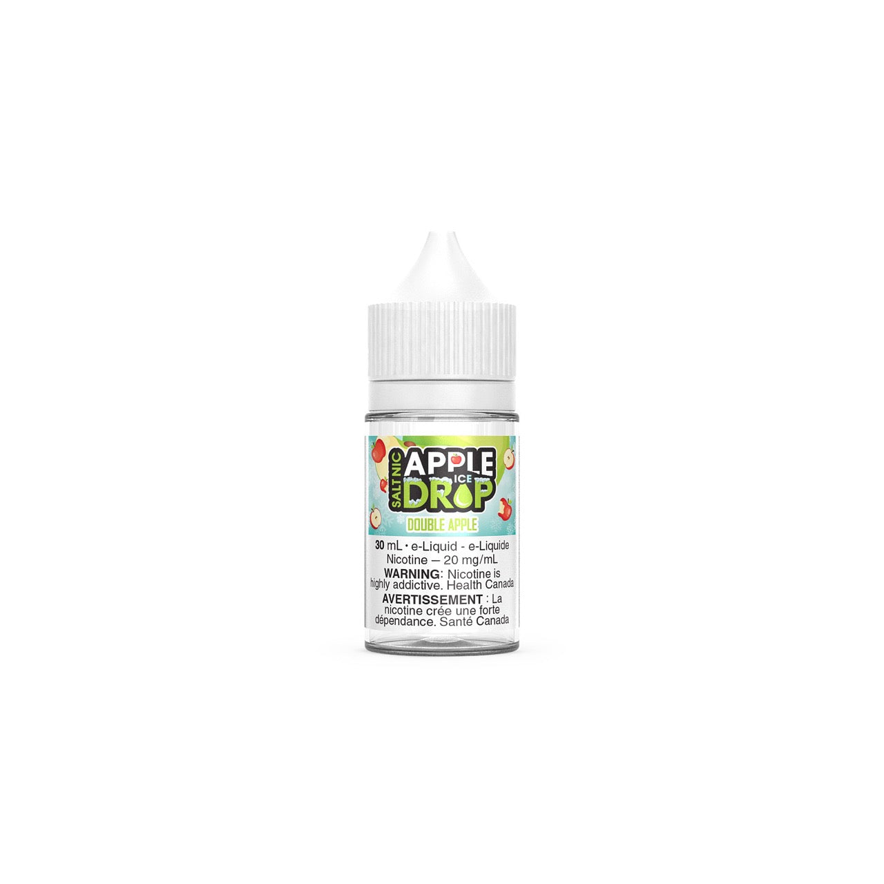 Apple Drop Ice Salt Nic Ejuice 30ml bottle flavour Double Apple