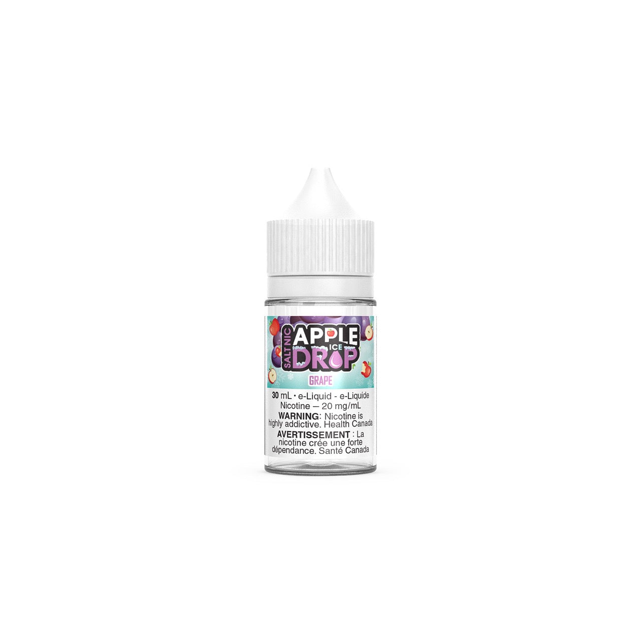 Apple Drop Ice Salt Nic Ejuice 30ml bottle flavour Grape