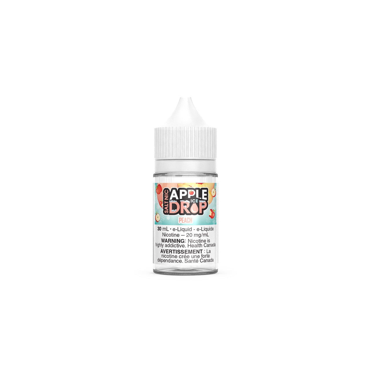 Apple Drop Ice Salt Nic Ejuice 30ml bottle flavour Peach