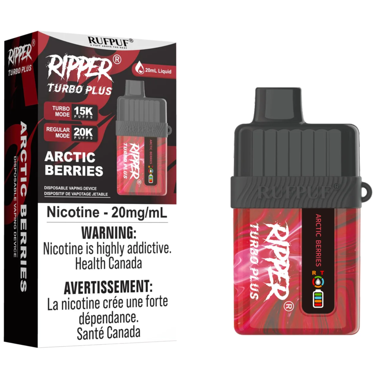 Arctic Berries RIPPER TURBO PLUS Disposable Vape