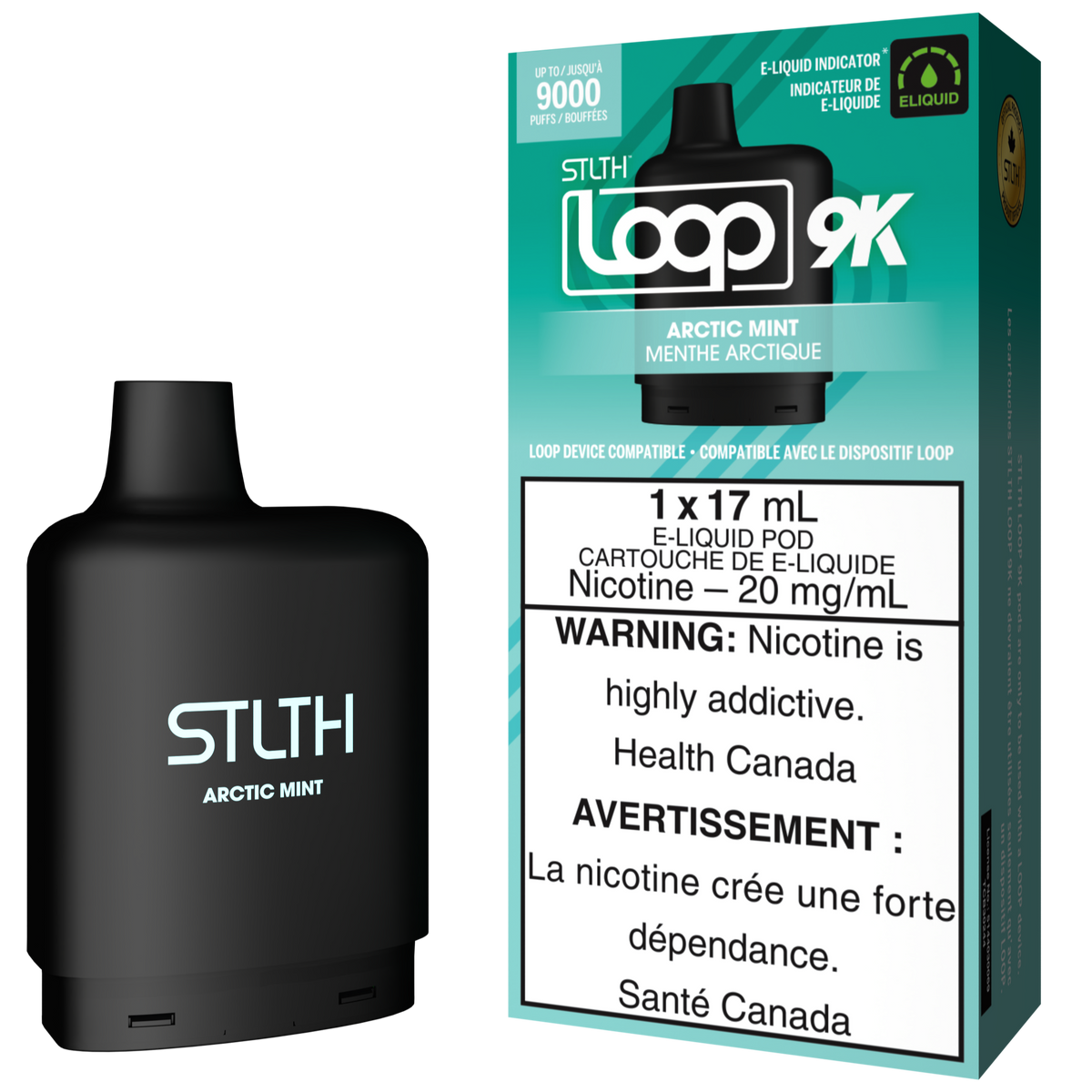 STLTH LOOP 9K Pod Pack - Arctic Mint – Cloud Island Vapour