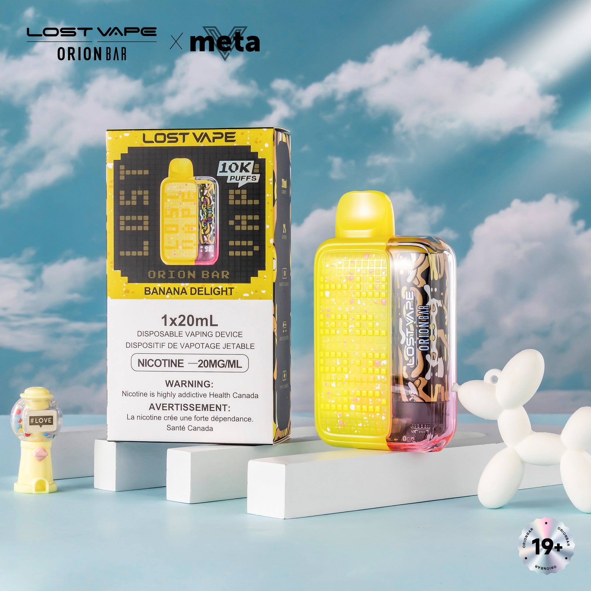 Lost Vape Orion Bar 10000 Disposable Vape - Banana Delight Cloud Island Vapour Lost Vape Orion Bar 10000 Disposable Vape - Banana Delight Cloud Island Vapour