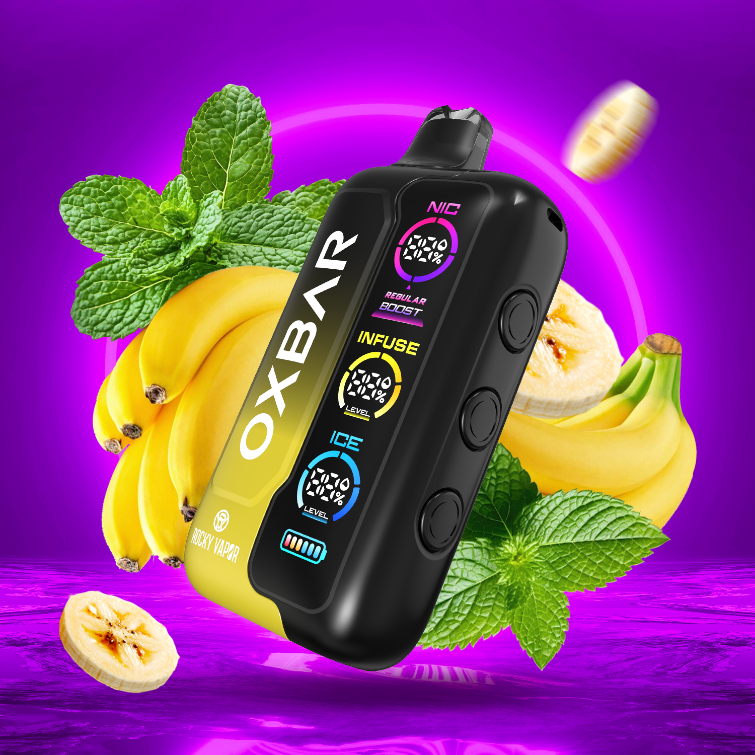 fusion disposable vape Rocky Vapor Oxbar Tri Fusion Disposable Vape