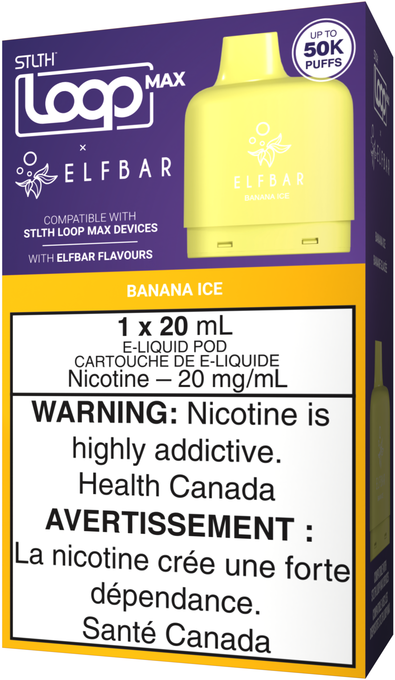 Banana Ice STLTH LOOP MAX X ELFBAR Pod Pack