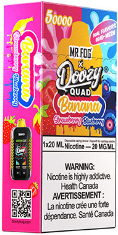 Banana Strawberry Banana Blueberry DOOZY QUAD Disposable