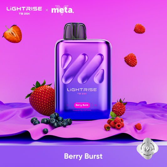 Berry Burst Lost Vape Lightrise TB 25K Disposable Vape 25000 Puffs