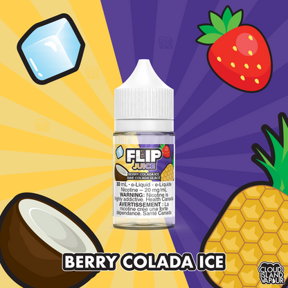 FLIP JUICE SALT Nic E-juice flavour Berry Colada Ice