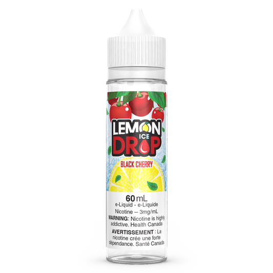 Black Cherry LEMON DROP ICE Vape Juice E-Liquid 60mL Freebase