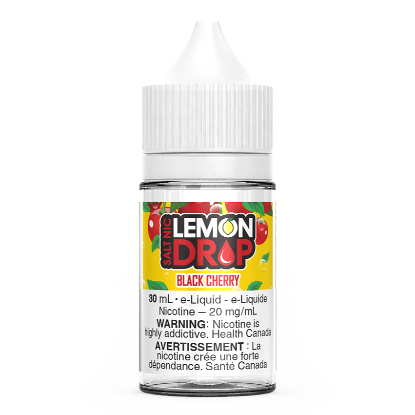 Black Cherry LEMON DROP Salt Nic Vape Juice E-Liquid 30mL