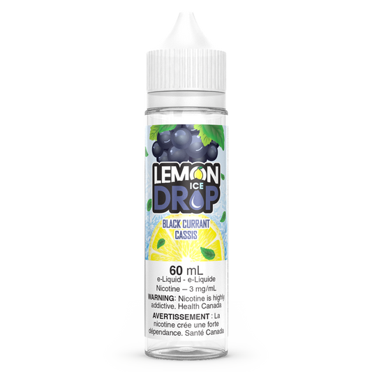 Black Currant LEMON DROP ICE Vape Juice E-Liquid 60mL Freebase