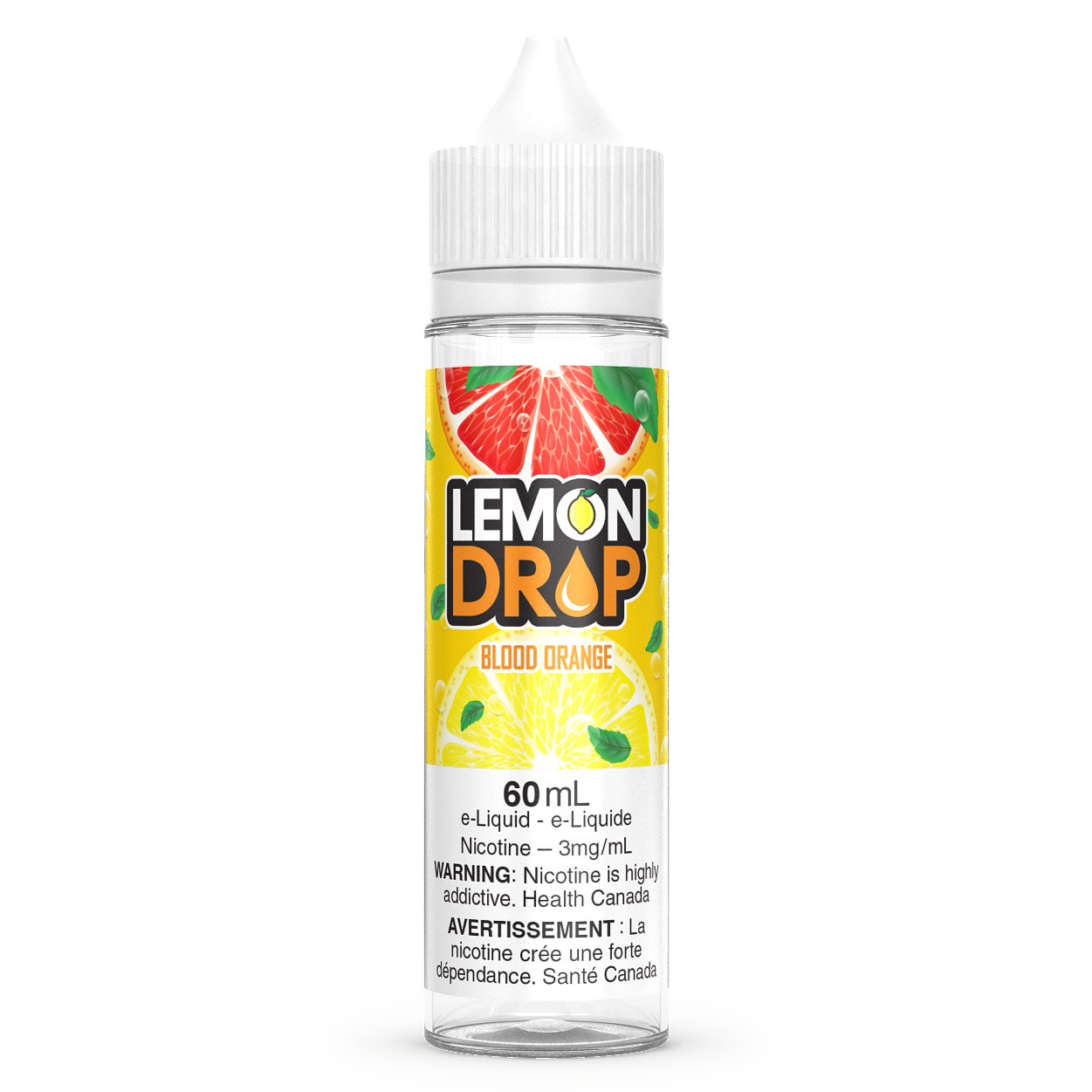 Blood Orange LEMON DROP Vape Juice E-Liquid 60mL Freebase