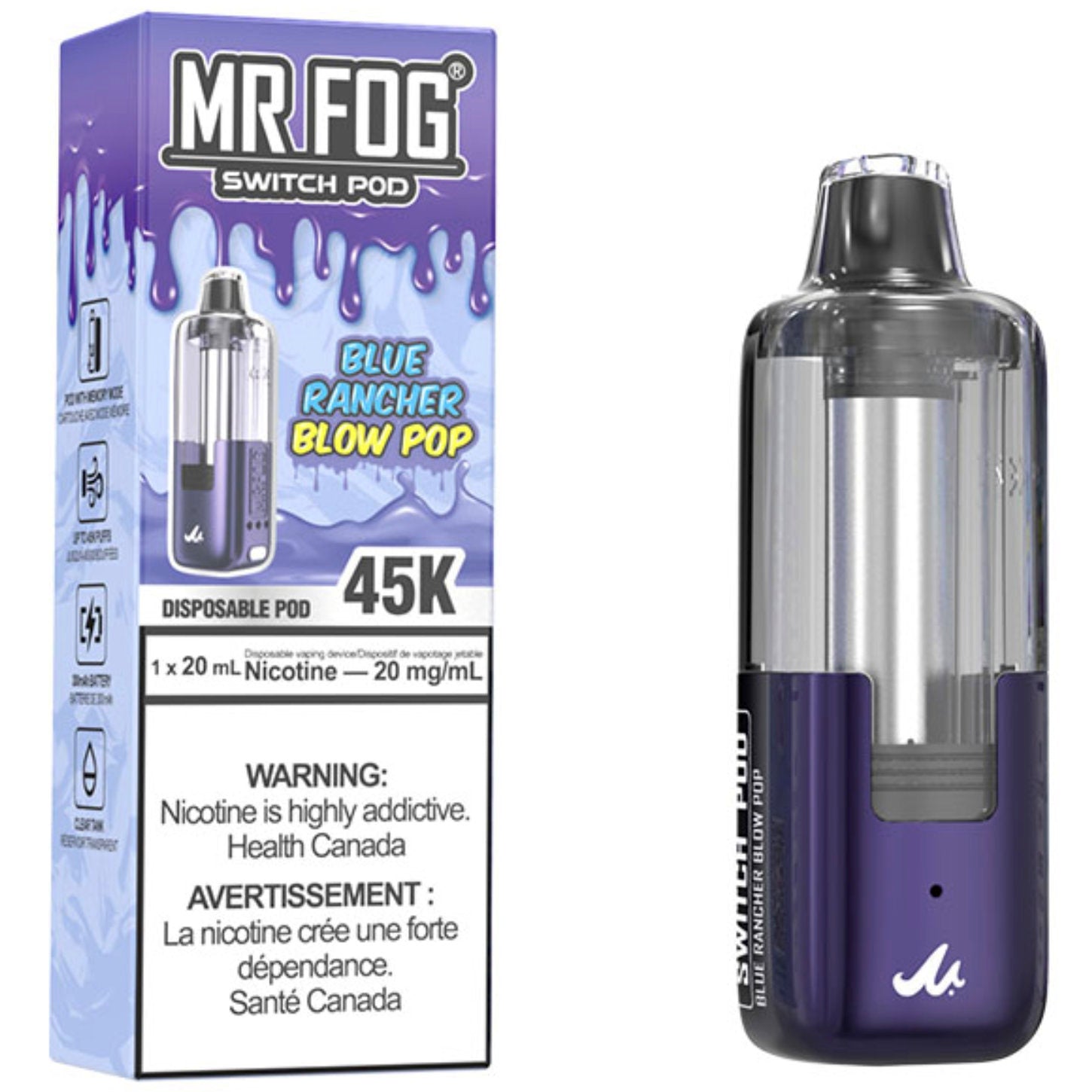 Mr Fog Blue Rancher Ice Flavor MR FOG SWITCH POD Pod Pack Blue Razz Ice Foger Bit 35K Vape: Shop Now for Flavor Mr Fog Blue Rancher Ice Flavor MR FOG SWITCH POD Pod Pack Blue Razz Ice Foger Bit 35K Vape: Shop Now for Flavor