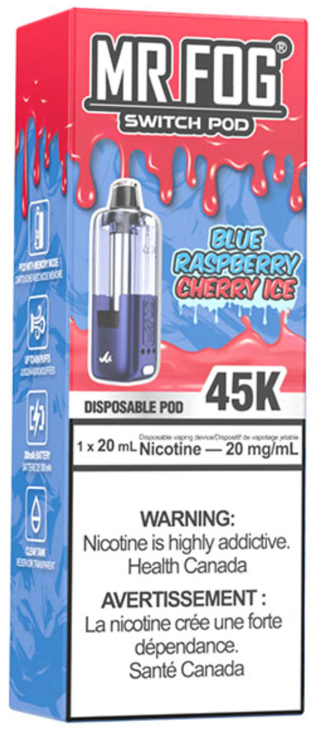 Blue Raspberry Cherry Ice MR FOG SWITCH POD Pod Package