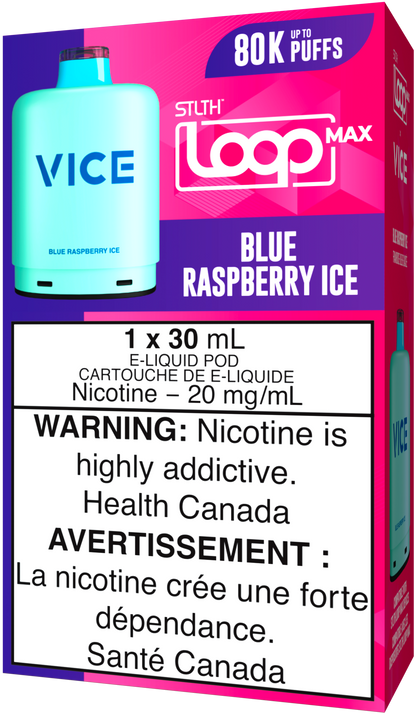 Blue Raspberry Ice STLTH LOOP MAX X VICE Pod Pack