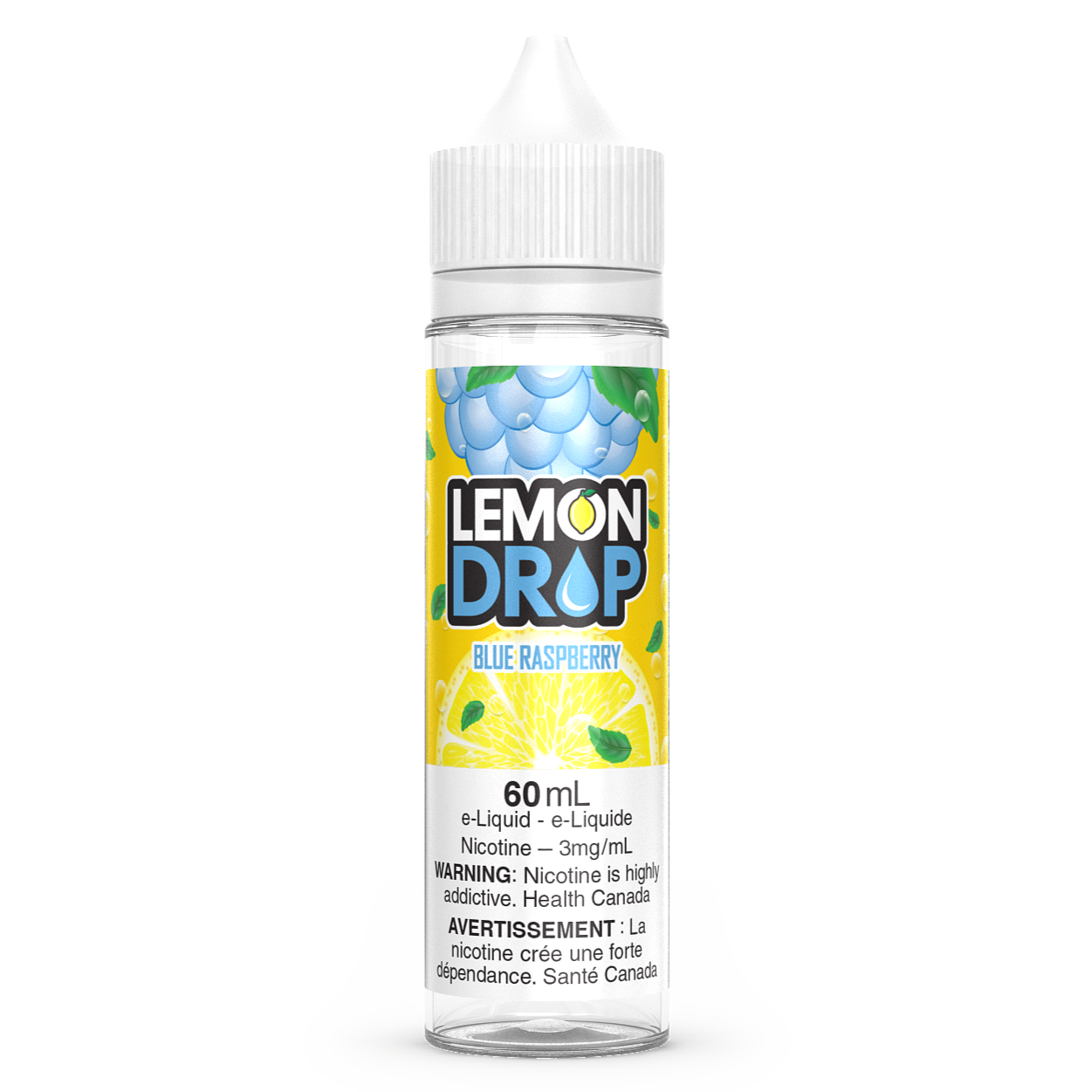 Blue Raspberry LEMON DROP Vape Juice E-Liquid 60mL Freebase