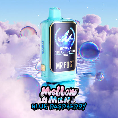 Blue Raspberry MR FOG NOVA Mellow Man Disposable Vape