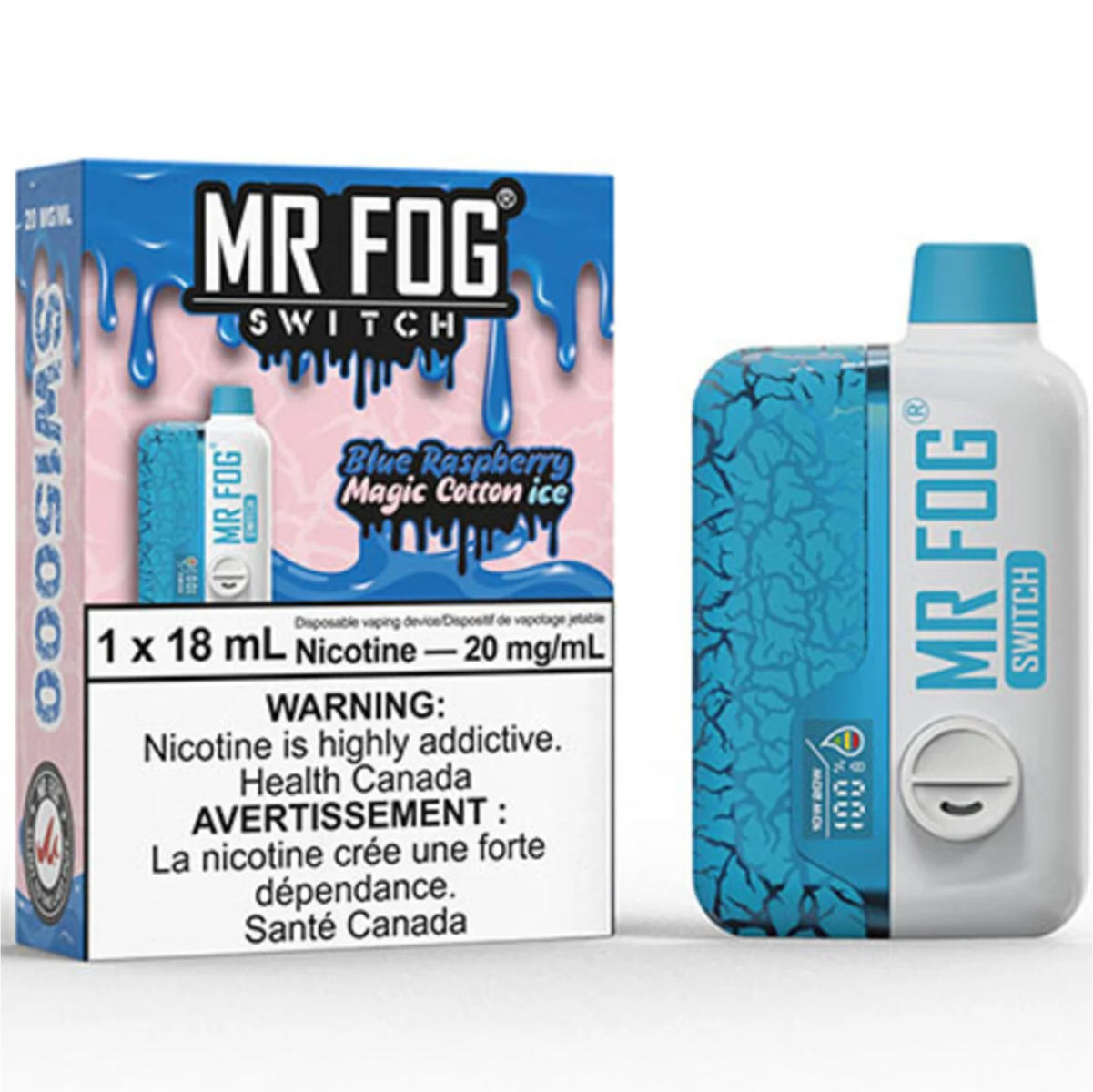 Blue Raspberry Magic Cotton Ice MR FOG SWITCH SW15000