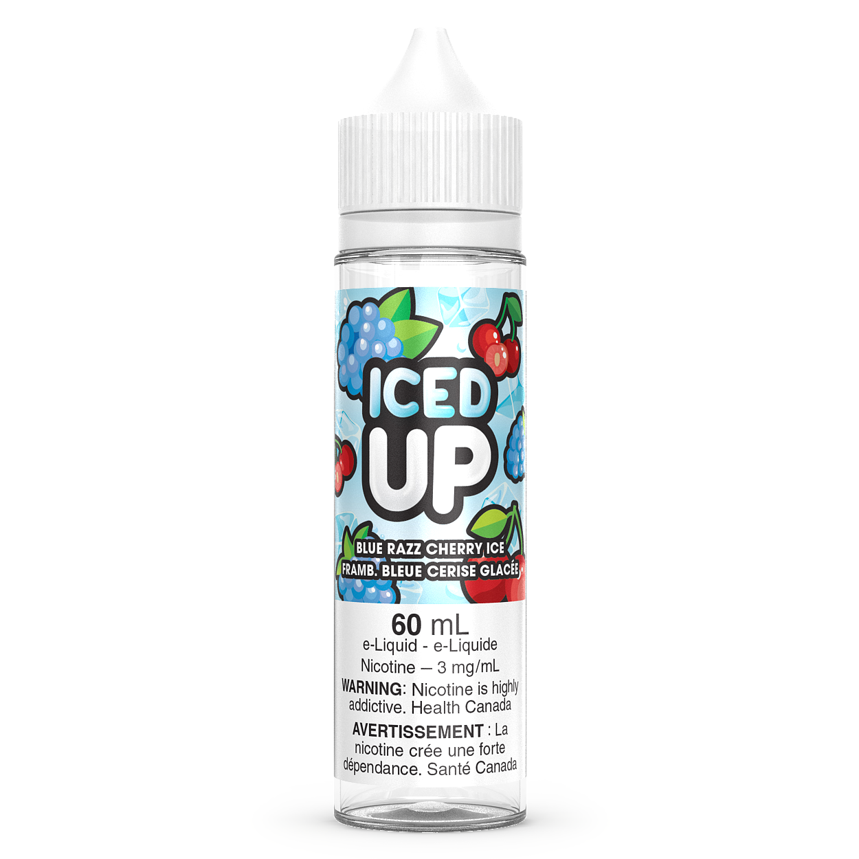 Blue Razz Cherry Ice Iced Up E-Liquid 60ml