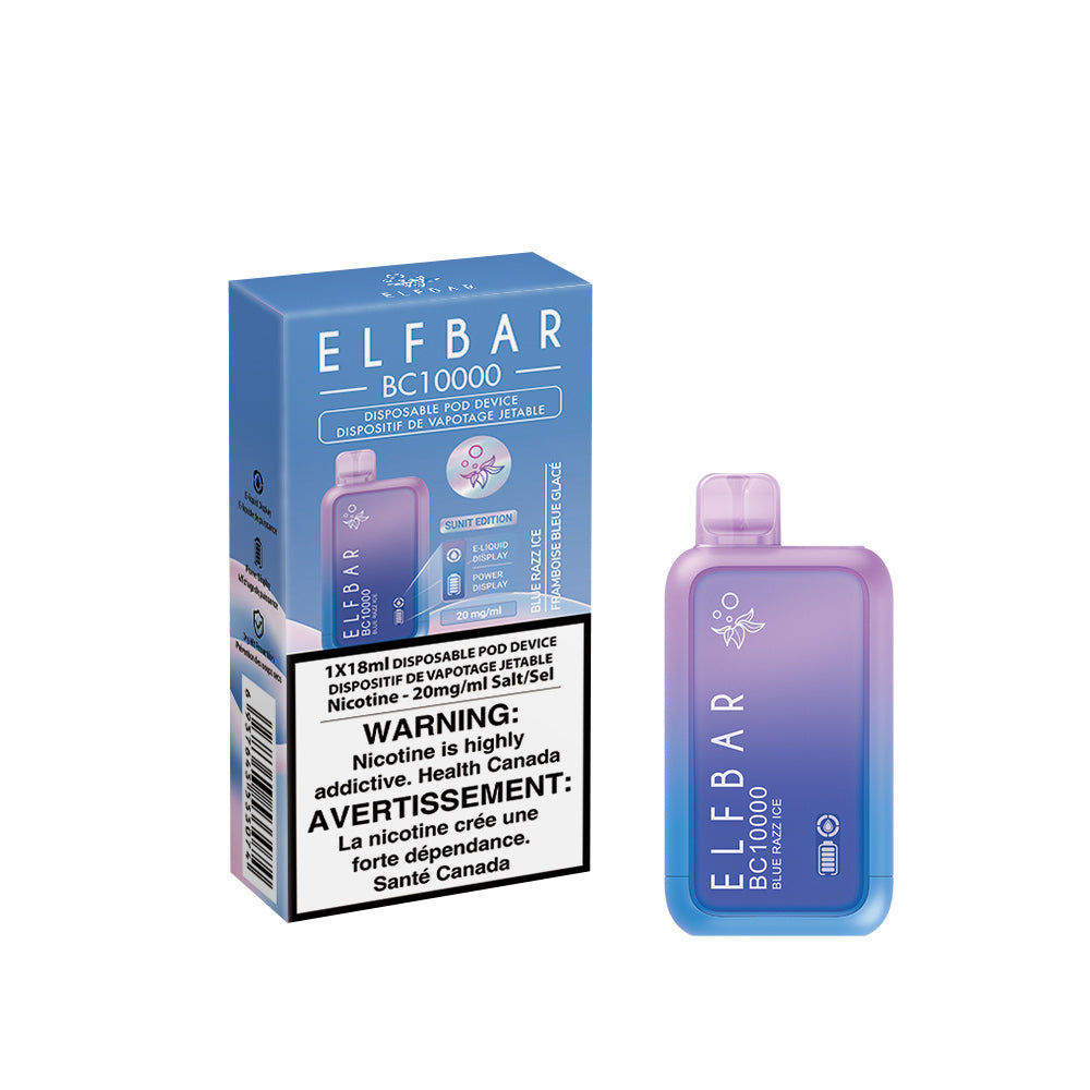 ELF BAR BC10000 Puffs Disposable Vape flavour Blue Razz Ice