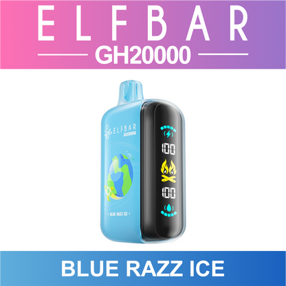 Blue Razz Ice ELF BAR GH 20000 20K Puffs Disposable Vape