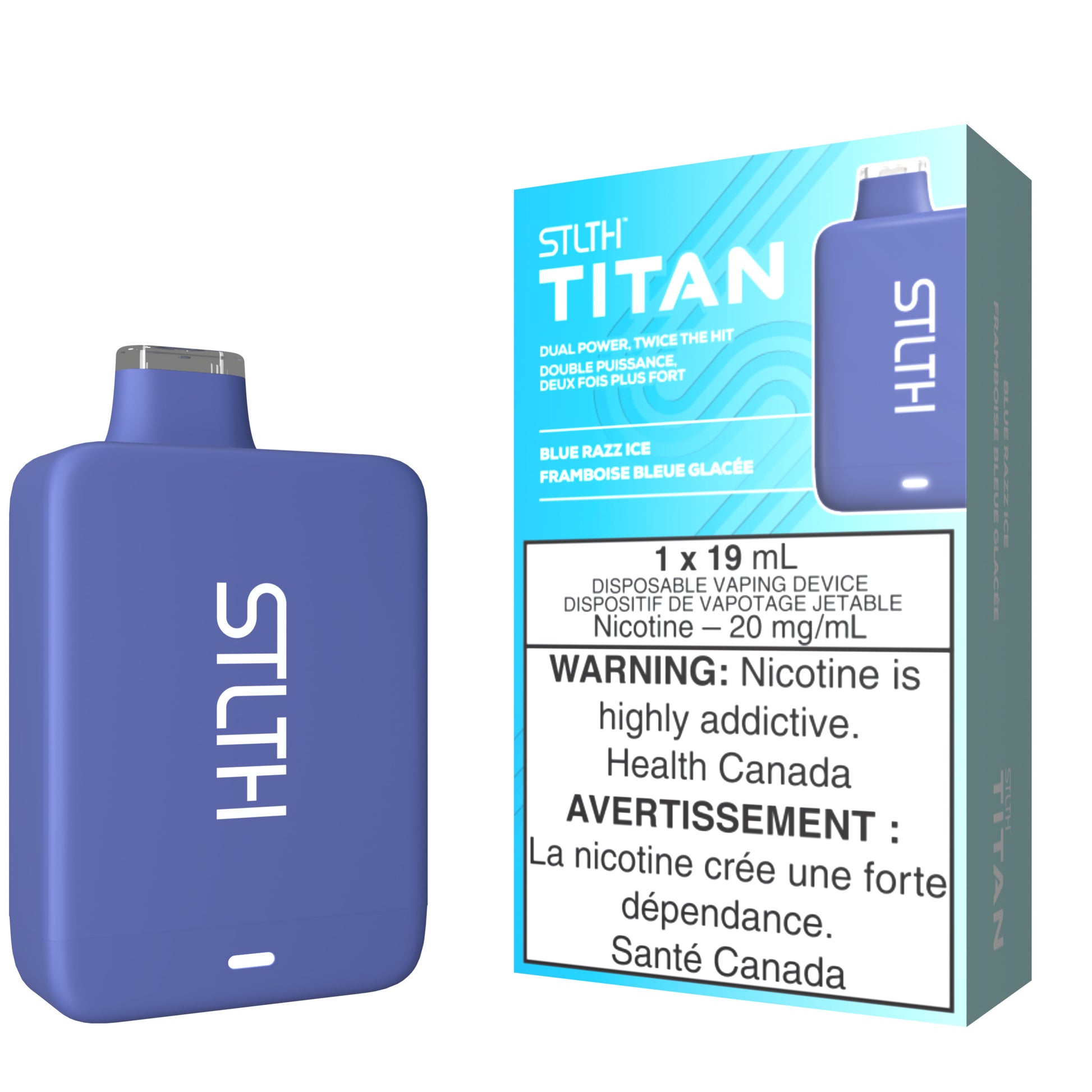 STLTH TITAN 10K Disposable Vape - Blue Razz Ice Cloud Island Vapour STLTH TITAN 10K Disposable Vape - Blue Razz Ice Cloud Island Vapour
