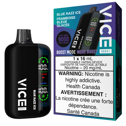 Blue Razz Ice Vice Boost Disposable Vape